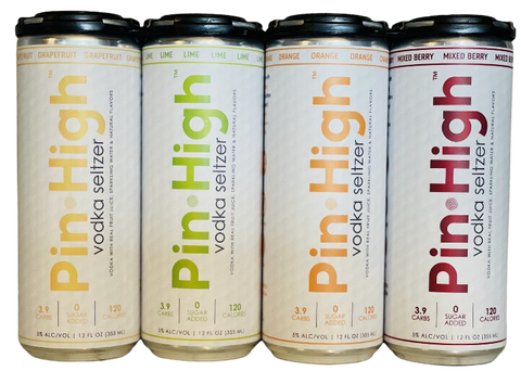 Pin High Hard Seltzer Mixed Berry (4pk-12oz Cans)